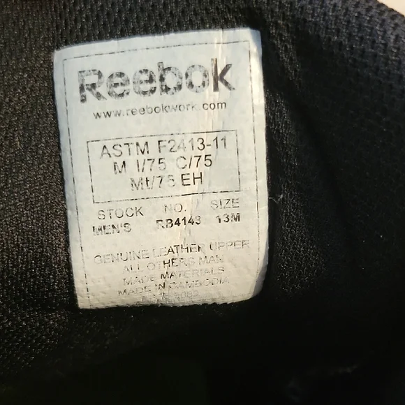 Reebok Alloy Toe Metguard Work Boot - Picture 2 of 9